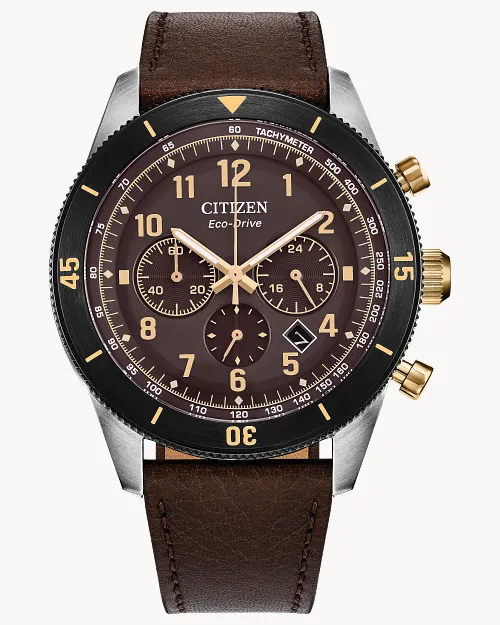 Terra Force Brown Dial Leather Strap CA4746-08X | CITIZEN Terra Force Brown Dial Leather Strap CA4746-08X | CITIZEN
